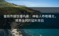 蜜桃传媒惊爆内幕：神秘人昨晚曝光，席卷全网的猛料背后